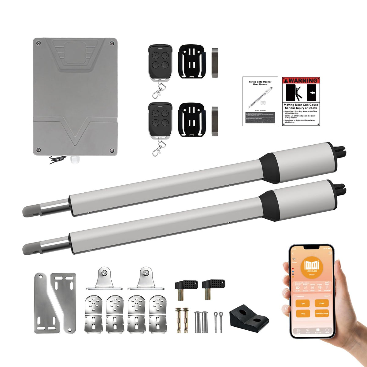 C05 Automatic Smart Gate Opener Kit with APP for Medium Duty Dual - Image 1