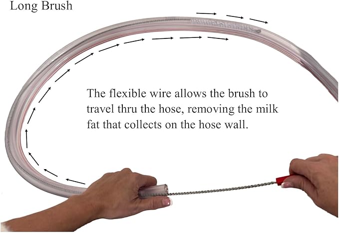 Tube Cleaning Brush Set, Flexible Stainless Steel Pipe Brush, Long and Reusable Cleaning Brush