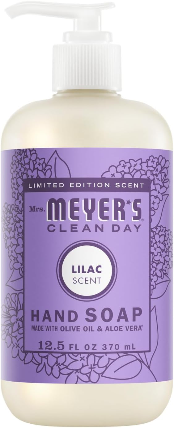 Mrs. MEYER'S CLEAN DAY Variety, 2 Liquid Hand Soap 12.5 OZ, 1 Liquid Dish Soap, 16 FL OZ (Lilac)