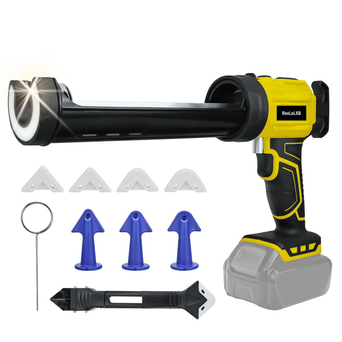 Cordless Caulk Gun for Dewalt 20V Battery, Electric | Home Repair - Image 1