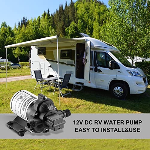 RV Pump, 12V Self-priming RV Water Pressure Pump 4.0GPM - Image 4