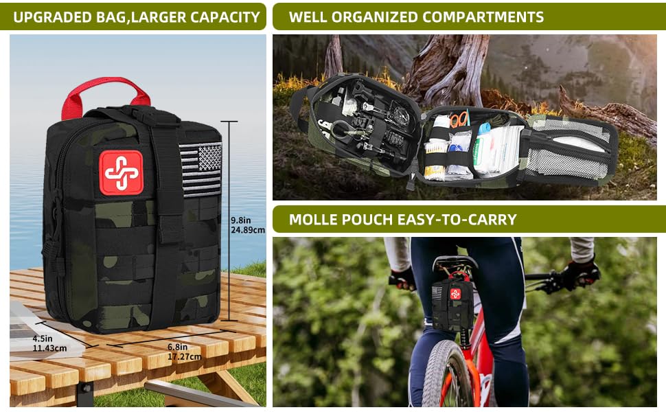 260Pcs Emergency Survival Kit, Full First Aid Supplies - Image 3