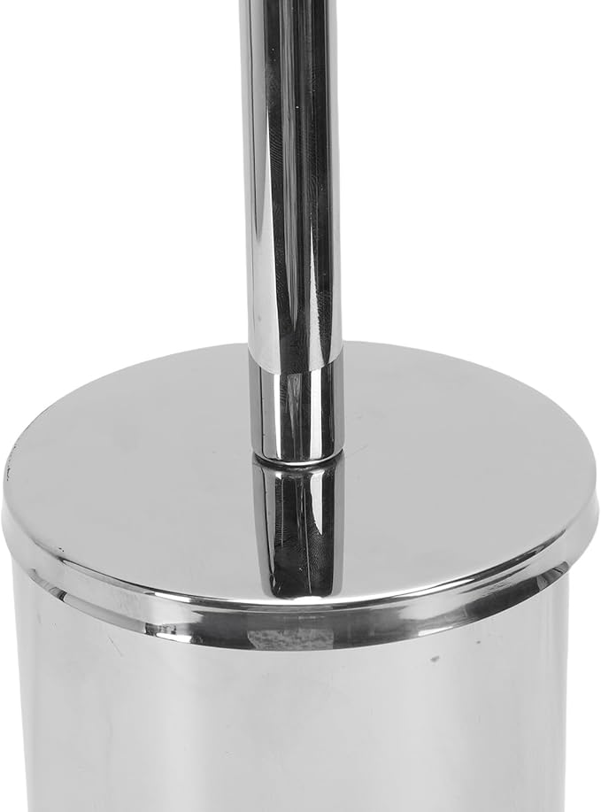 Sorandy Toilet Brush and Holder Set, Stainless Steel Toilet Bowl Brush, Heavy Duty Bowl Cleaner with Sealable Lid & Stable Base, Ideal for Home RV Bathroom Accessories (Bright Silver)