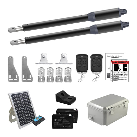 C01-L Medium-Duty Solar Dual Automatic Gate Opener Kit - Image 1