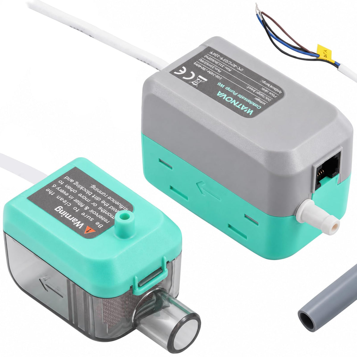 WATNOVA Mini Split HVAC Condensate Pump, 6GPH 100/240V - Image 1