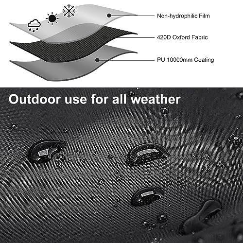 Black Waterproof Tarp 5x5ft for Outdoor: UV/Tear-Resistant Cover - Image 6