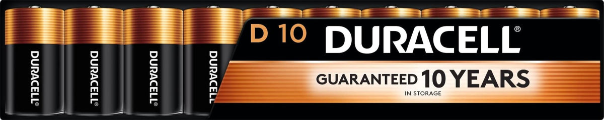 DURACELL Coppertop D Batteries, 10 Count - Image 1