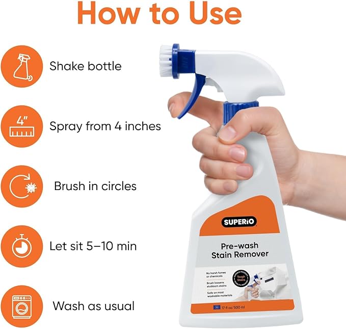 Pre-Wash Spray with Brush