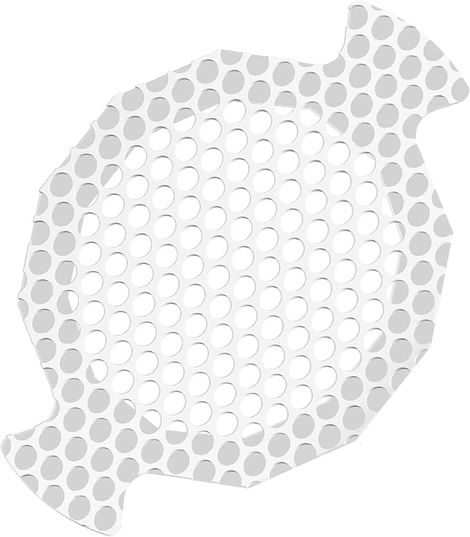 INVIHUG,25 Pack, Disposable Shower Drain Hair Catcher Mesh Stickers,Disposable Hair Drain Catcher. (White)