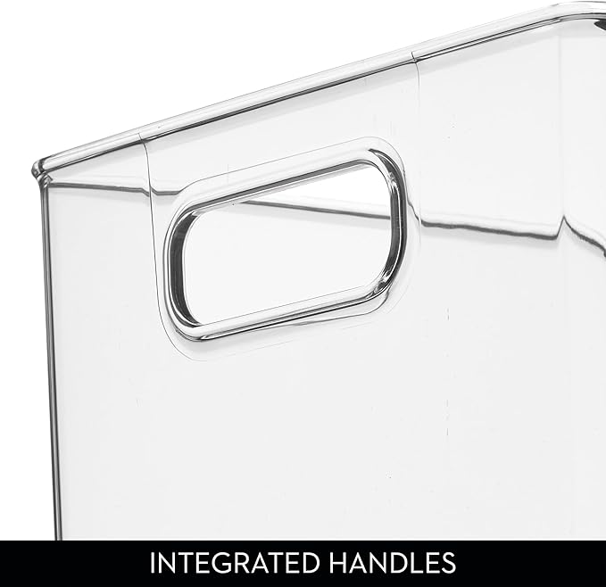 iDesign Recycled Plastic Pantry Storage Bin – Linus Collection - Clear
