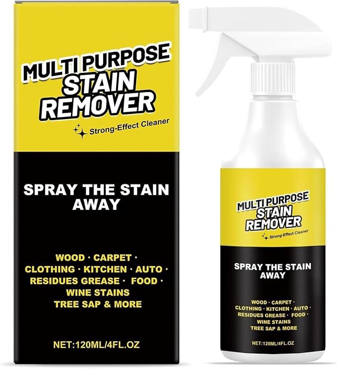 Power Spray，Multi-Purpose Stain Remover, Heavy-Duty All-Surface Cleaner Quick-Acting Formula Removes Water Stains Yellowing & Stubborn Residues