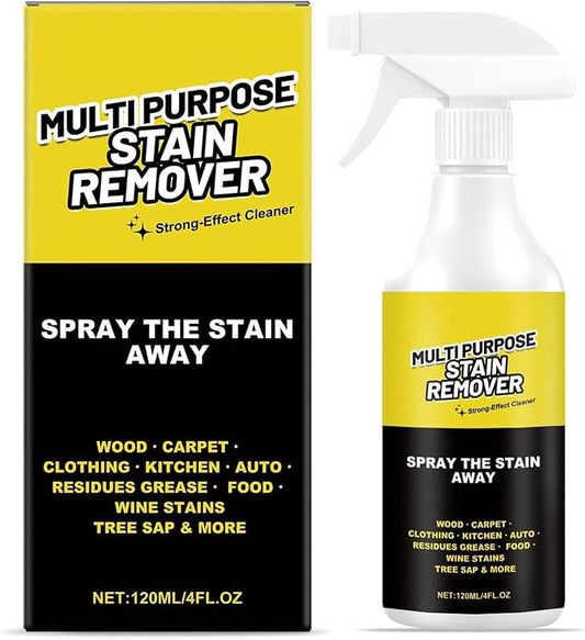 Power Spray，Multi-Purpose Stain Remover, Heavy-Duty All-Surface Cleaner Quick-Acting Formula Removes Water Stains Yellowing & Stubborn Residues