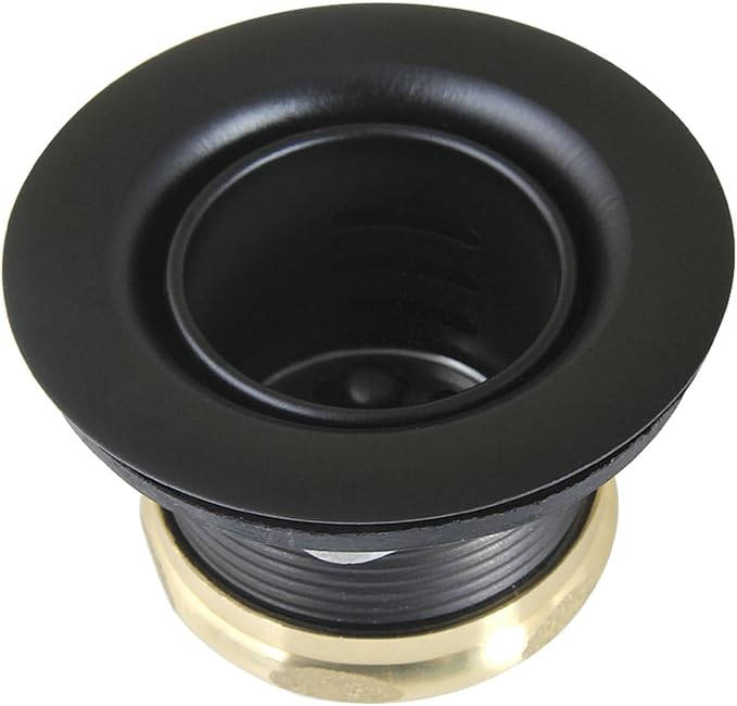 Kingston Brass K451BMB Portland Stainless Steel Bar Sink Basket Strainer, Matte Black