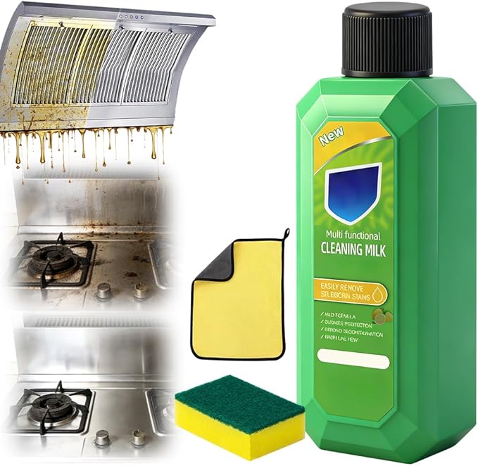 Cleaning Milk House Cleaner, 2026 New Durable Stain Remover for Kitchen, Concentrated Cleansing Lotion for Bathroom, Multifunctional Cleaner for Household Use Suitable for Families (1pcs)