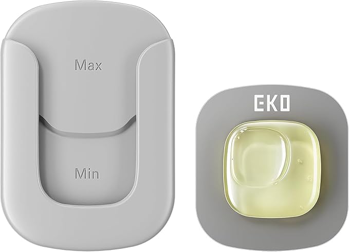 EKO Refresh Deodorizer Pod Kit with Refillable Holder, 1 Pod + 1 Holder, Plant-Based Odor Eliminator for Trash Can, Bathroom, Storage – Long-Lasting 45 Days Air Freshener, Natural, Chemical-Free