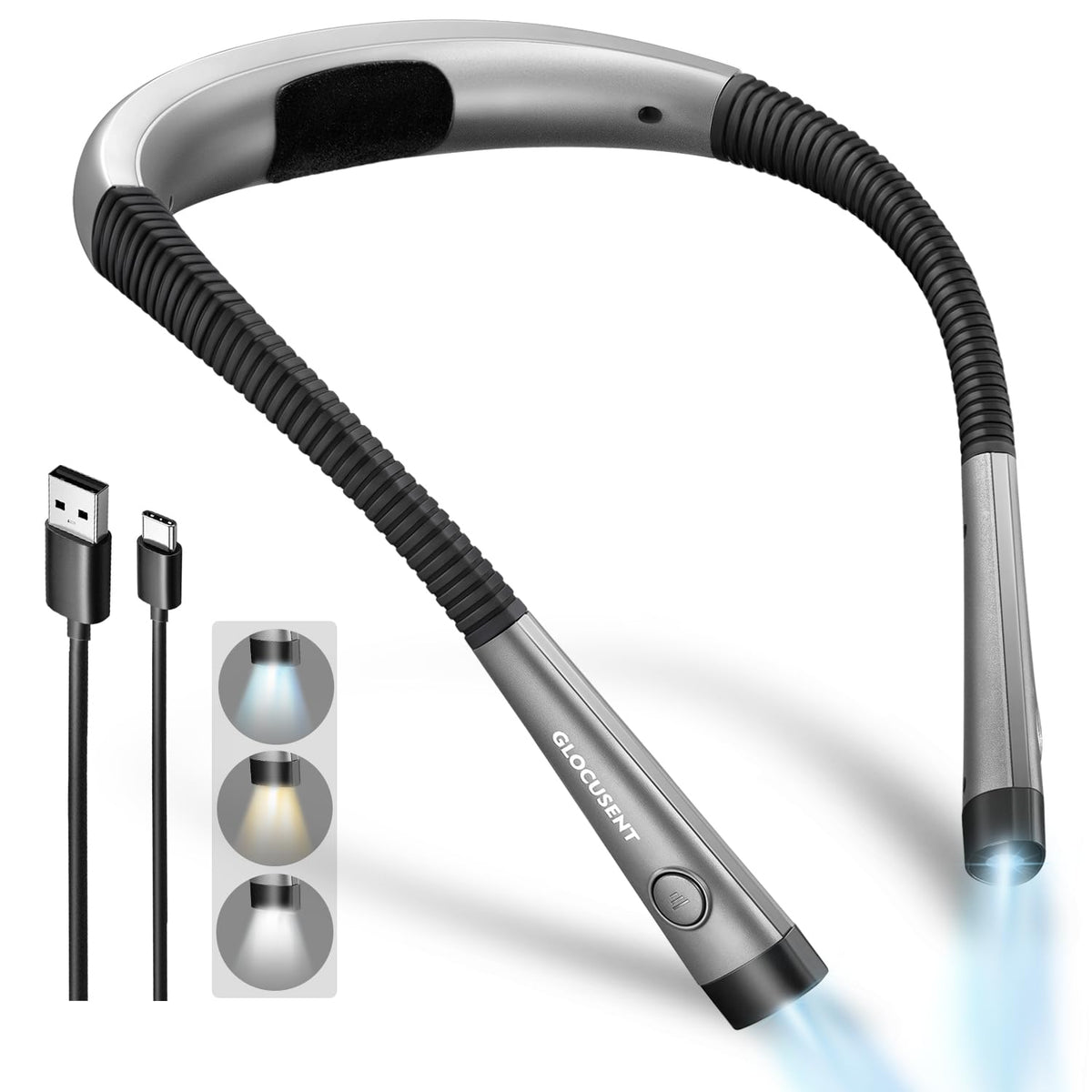 Glocusent Reading Light,Bendable Neck Light - Image 1