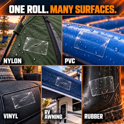 Clear Tenacious Waterproof Tape for Tents, Inflatables - Image 4