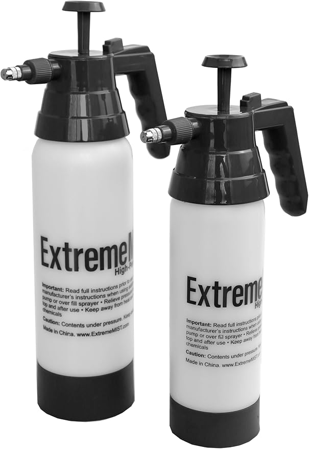 EXTREMEMIST® Professional Auto Detailing Sprayer Kit (20oz & 32oz) Continuous Pressurized Mist Bottles for Car, Marine & RV Cleaning, Interior Detailing, Deodorizing & Surface Conditioning