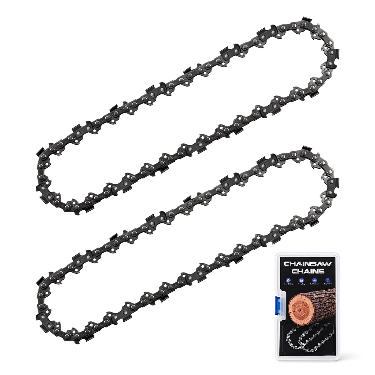2PC 8 Inch Replacement Pole Saw Chain for Craftsman - Image 1
