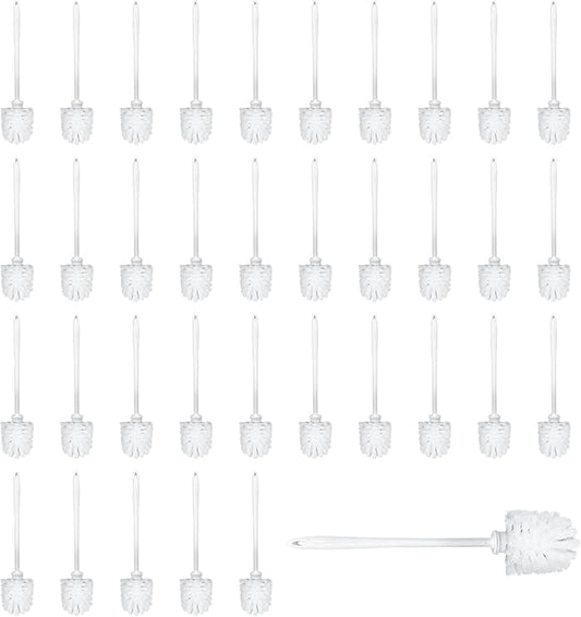 35pcs Toilet Brushes Pack Toilet Brush Only Long Toilet Brush Heavy Duty Toilet Brush Commercial Toilet Brush Long Handled Toilet Brush Toilet Brush Without Holder Disposable Toilet Brush Set