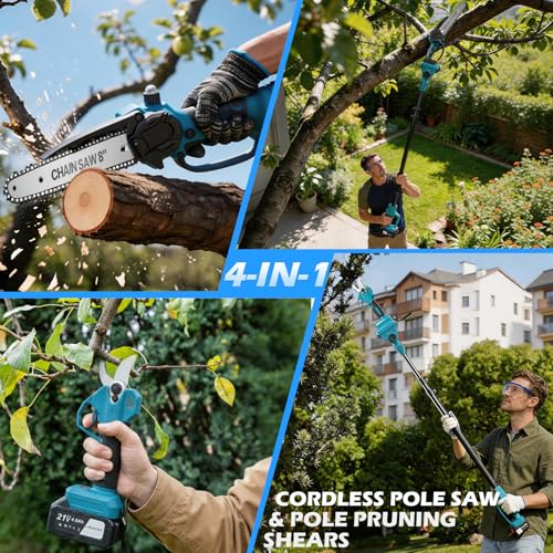 4 in-1 Brushless Cordless Pole Saw & Pruning Shears Max - Image 4