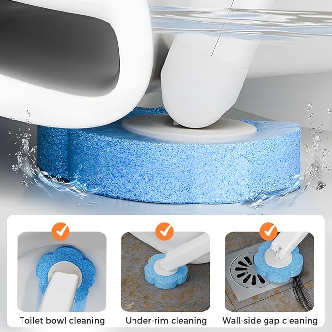 Disposable Toilet Brush, 2026 New Toilet Brush Holder, Compact Wall Mounted Toilet Brush for Modern Bathrooms, Hygienic Toilet Cleaner for Families (Wihte+18PCS Brush Heads)