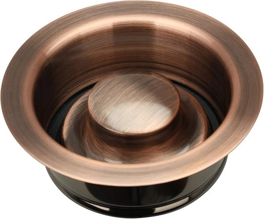 Akicon Kitchen Sink Antique Copper Finish Garbage Disposal Flange Stopper, One Size Disposal Rim, Fit 3-1/2 Inch Standard Sink Drain Hole