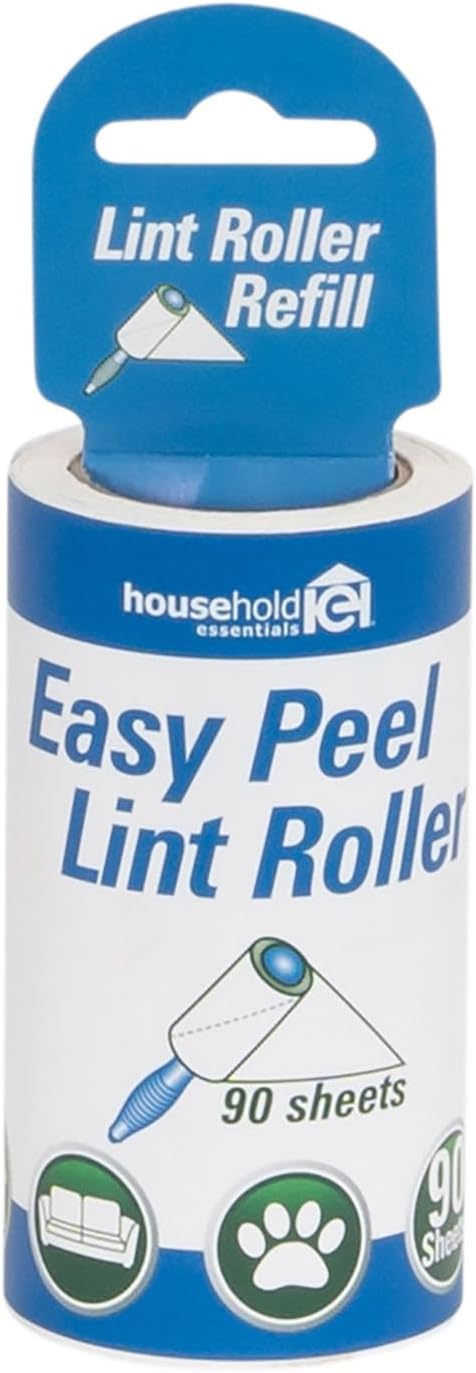 Household Essentials 79120-1 Cedar Fresh 2 Pack Lint Rollers | Remove Pet Hair and Dust | Includes Two Rollers with 4 Refills