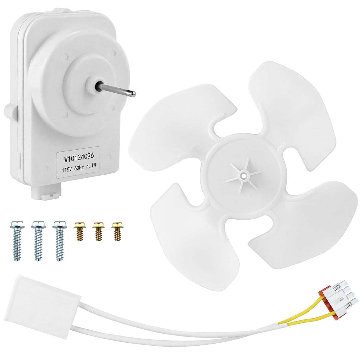 W10124096 Refrigerator Condenser Fan Motor Kit, Motor - Image 1