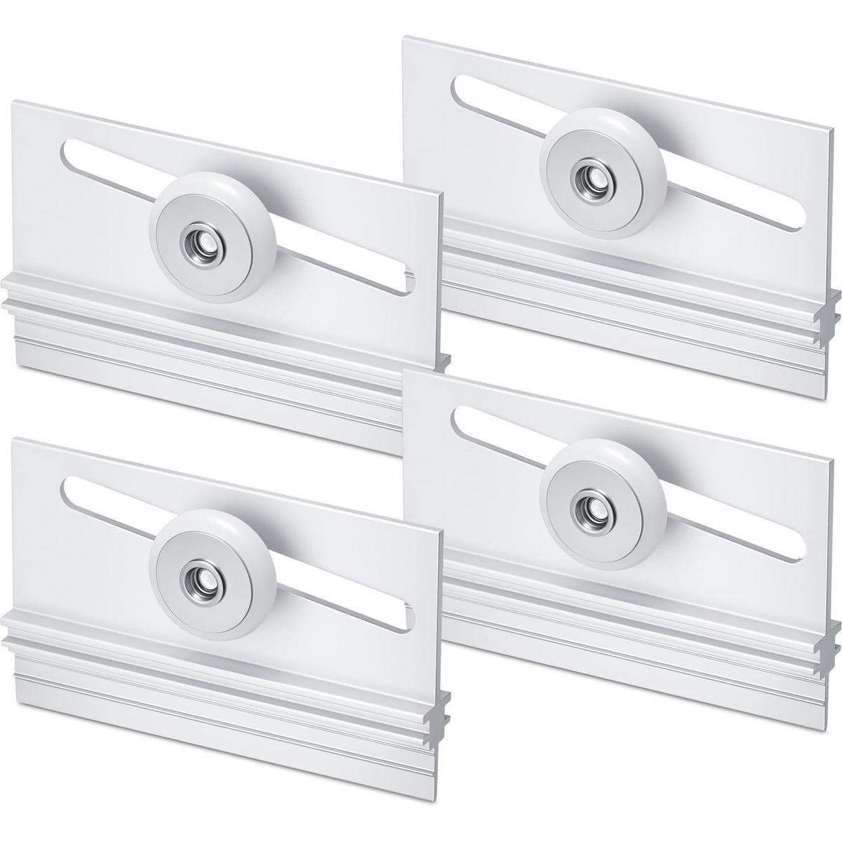 Yaocom 4 Pcs Shower Door Rollers Aluminum Top Bracket - Image 1