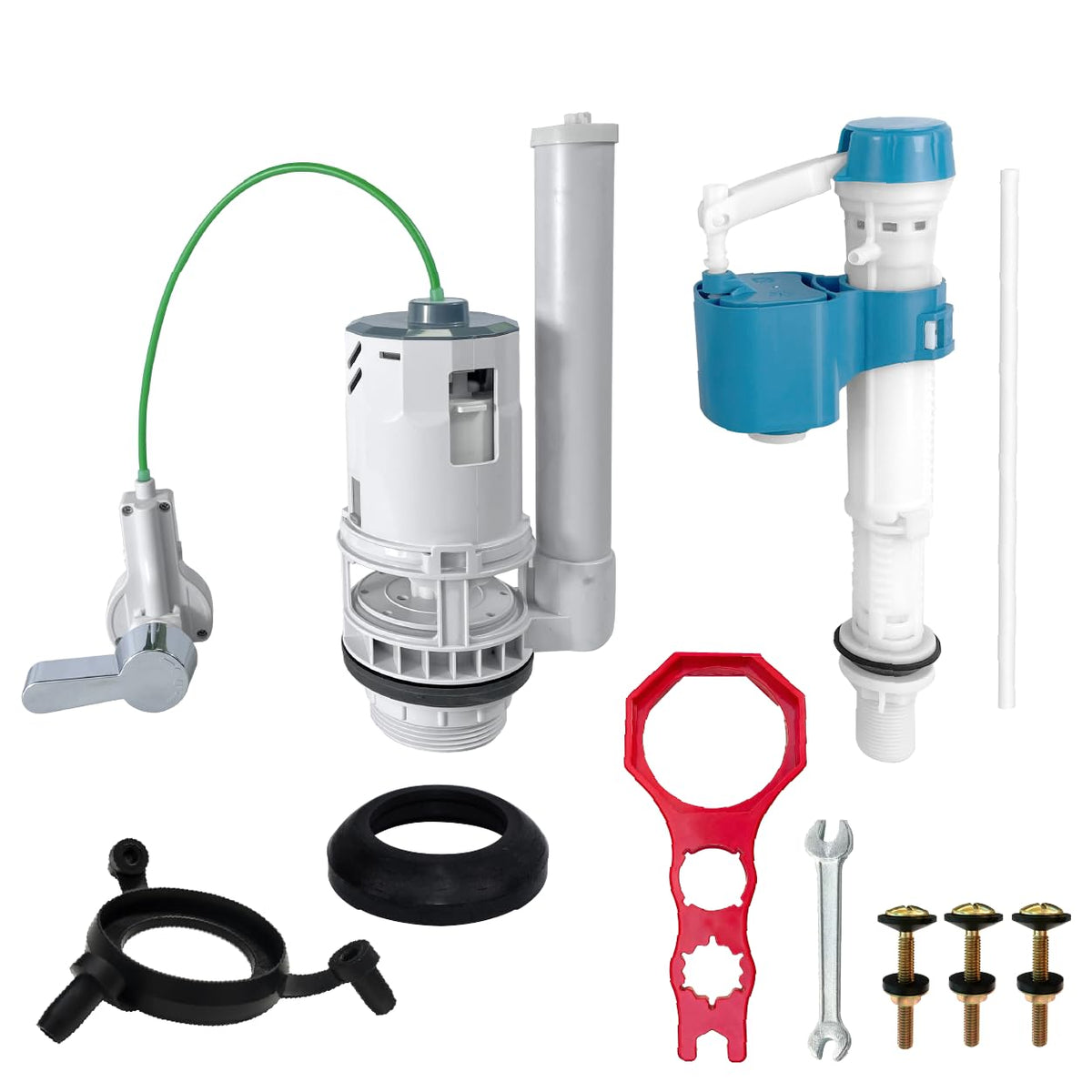 2-inch Toilet Complete Repair Kit with Tools,Dual Flush Modes - Image 1
