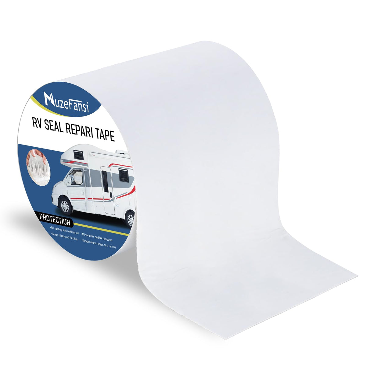 RV Roof Tape 6 Inch X 50 Feet 1Pack, UV & Weatherproof | Home Repair - Image 1