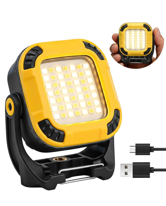 Rechargeable Magnetic Work Light, 4Brightness+3CCT+SOS - Image 1