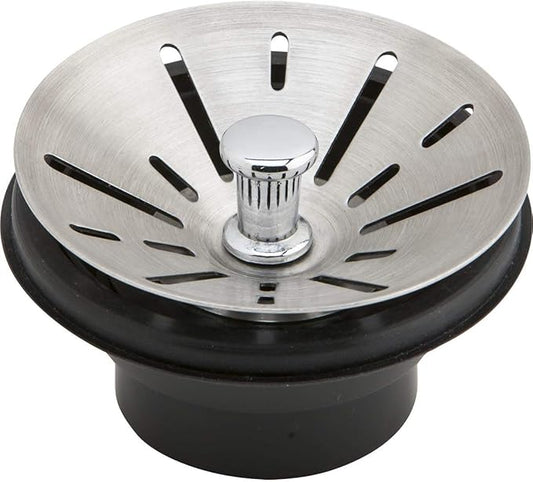 Elkay 3-1/2" Garbage Disposal Stopper/Strainer for use with Perfect Drain-Satin Finish
