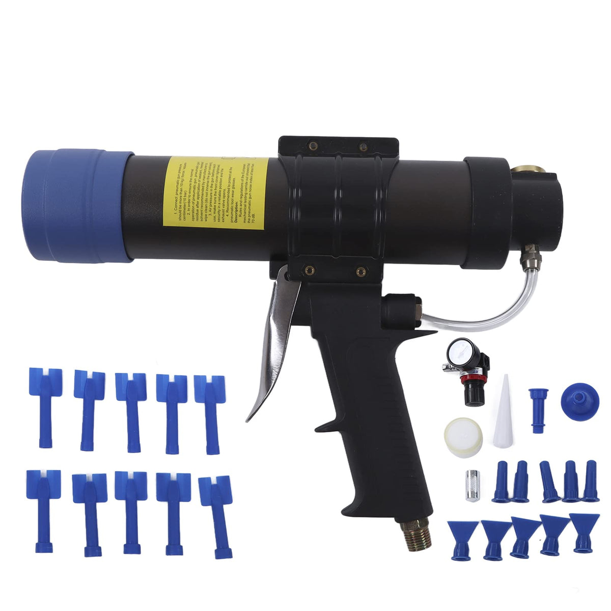 Pneumatic Caulking Gun 310ml Adjustable Sealant Gun Glass - Image 1