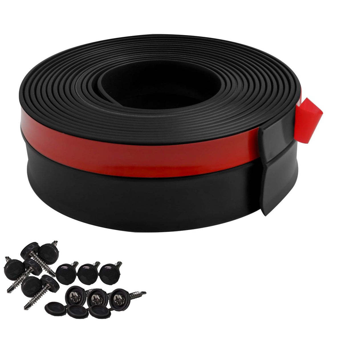 Garage Door Weather Stripping, 40 FT Black Garage Door | Home Repair - Image 1