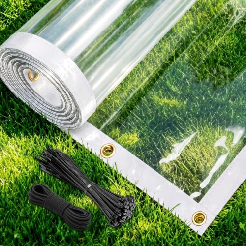 Clear Tarp 8x10ft Heavy Duty Waterproof Clear Tarp | Travel Essentials - Image 2