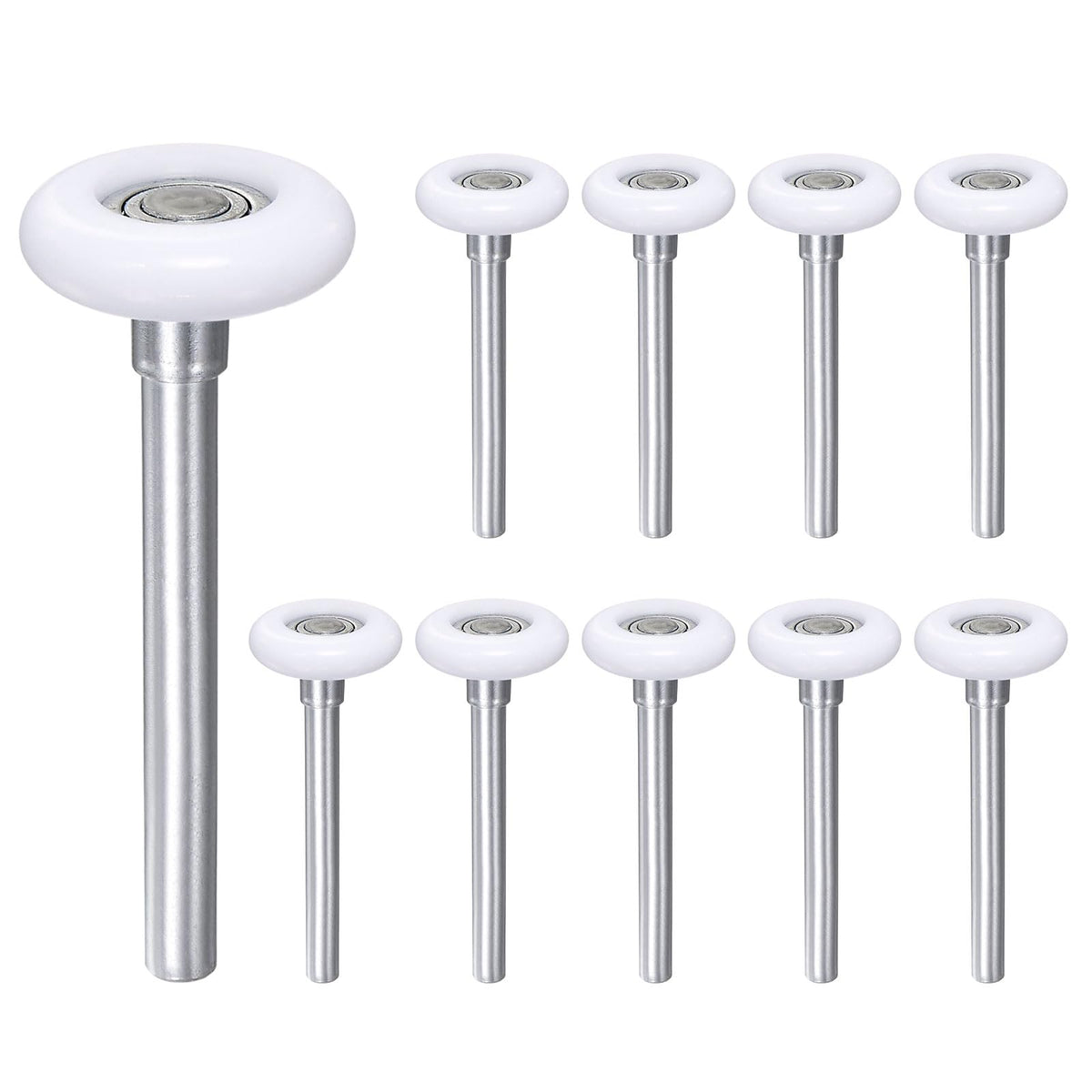 uxcell 10pcs 1.8" Nylon Garage Door Rollers for 2" Garage Track - Image 1