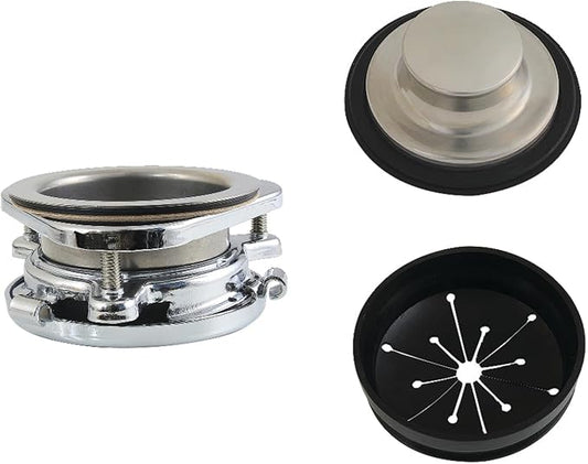 Kingston Brass KDK4101 Made to Match Garbage Disposal Splash Guard, 5-5/16'' (L) x 5-5/16'' (W) x 1-1/4'' (H), Polished Stainless Steel/Polished Chrome