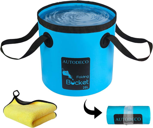Collapsible Bucket 5 Gallon Container Folding Water Bucket - Image 1