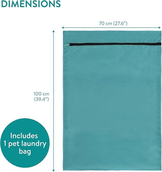 Navaris Pet Laundry Bag - Pet Hair Catcher for Washing Machine to Prevent Dog or Cat Fur Buildup - Wash Bags for Towel, Blankets, Bed, or Bedding - Extra Large