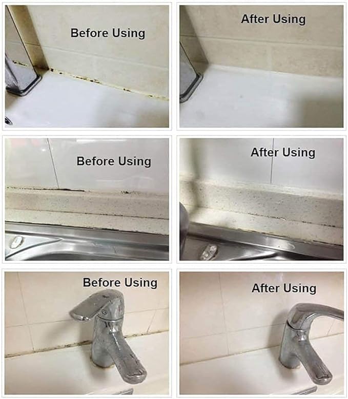 MXY Household Bathroom Black Spot Remover for Bathtub Shower Tile Caulk Washing Machine Rubber Ring 2 units