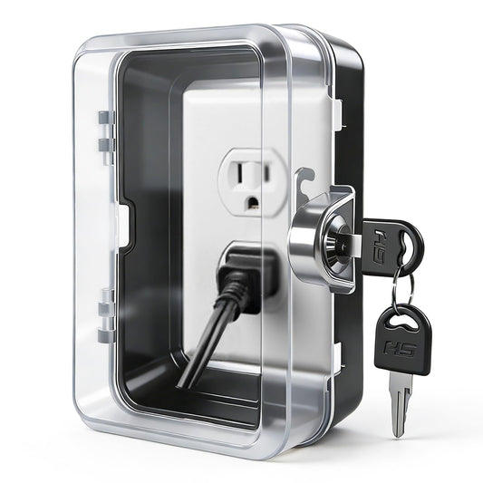 Socket Lock, Child Proof, ABS Bite Resistant Safety Box | Hand Tools - Image 1