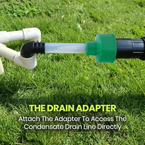 Calvana AC Drain Line Cleaner Kit with 200 Tablets, Adapter - Image 6