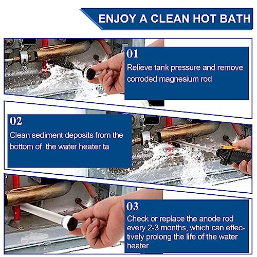 RV Water Heater Anode, Hot Water Heater Flush Wand and Stainless - Image 8