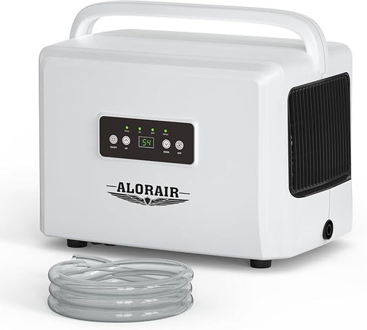 ALORAIR 70 Pints Crawlspaces Dehumidifier with Drain Hose for Commercial, Basements, Industry Water Damage Unit, Energy Star, Compact, Auto Defrost, Memory Starting Crawl Spaces Dehumidifiers