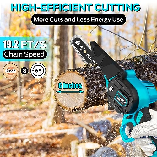 Mini Chainsaw 6 Inch Cordless, Battery Powered Electric - Image 4