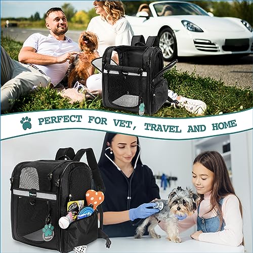 PetAmi Dog Backpack Carrier for Cats, 4-Way Entry Ventilated - Image 8