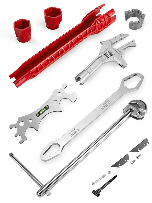 6Pcs Plumbing Tools with Multifunctional Sink Wrench & | Hand Tools - Image 1