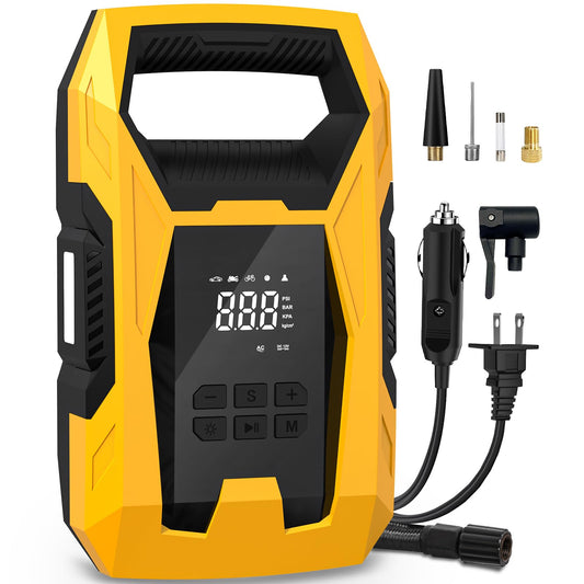CARSUN AC/DC Tire Inflator Portable Air Compressor, Dual - Image 1